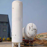 Liquid CO2 storage tanks